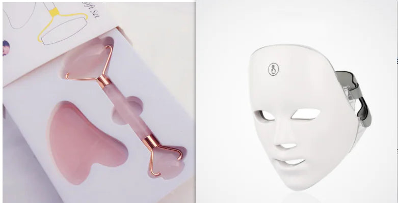 LED Light Therapy Facial Device - Skin Rejuvenation & Anti-Aging Beauty Tool