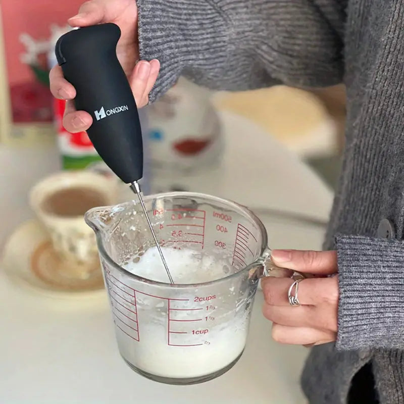 Electric Milk Frother | Handheld Mini Mixer for Coffee & Lattes