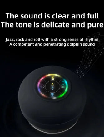 Waterproof Bluetooth Speaker with Suction Cup | Portable Shower Speaker