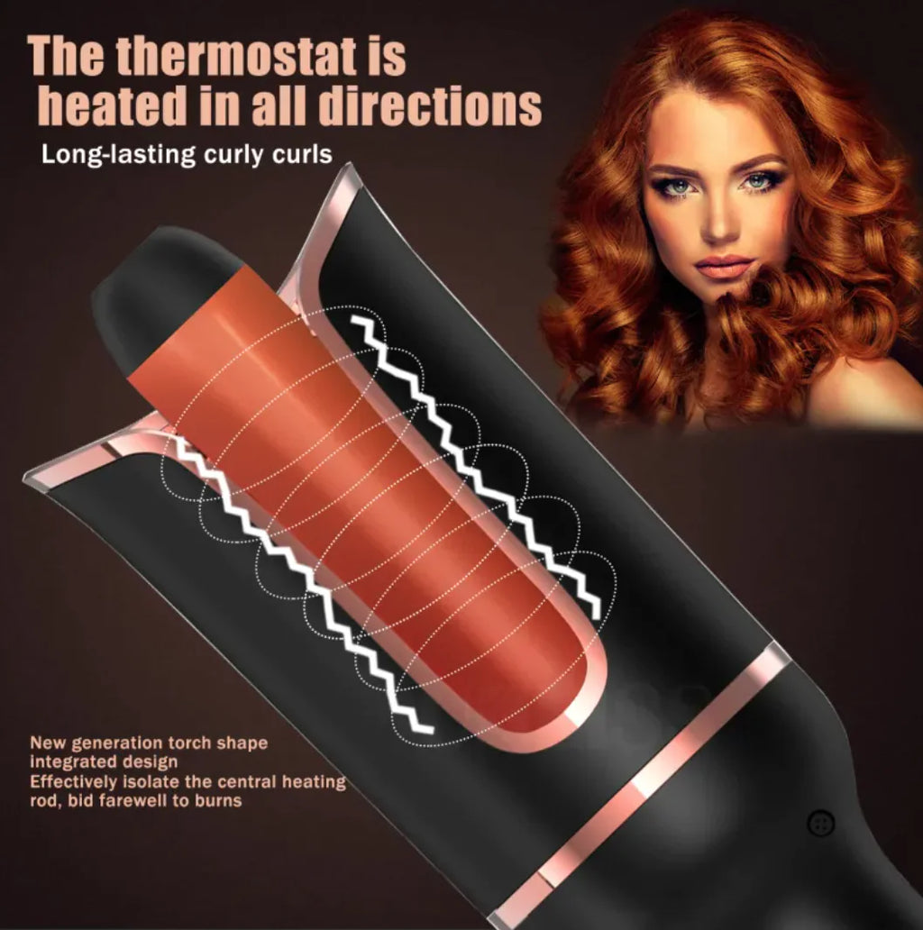 Automatic Rotating Hair Curler | Negative Ion Ceramic Styling Tool
