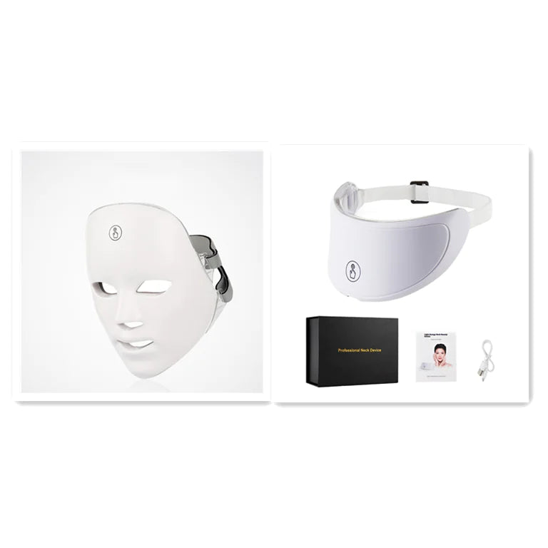 LED Light Therapy Facial Device - Skin Rejuvenation & Anti-Aging Beauty Tool
