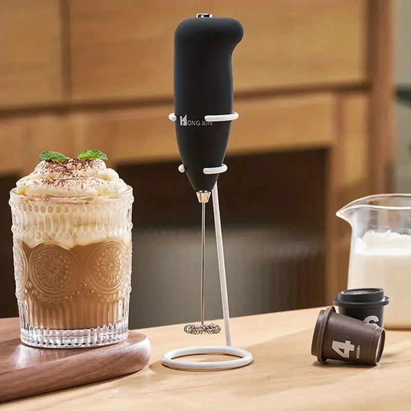 Electric Milk Frother | Handheld Mini Mixer for Coffee & Lattes
