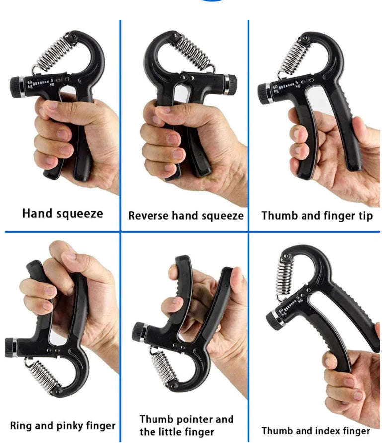 Hand Grip Strengthener | Adjustable 10-60kg Resistance Trainer