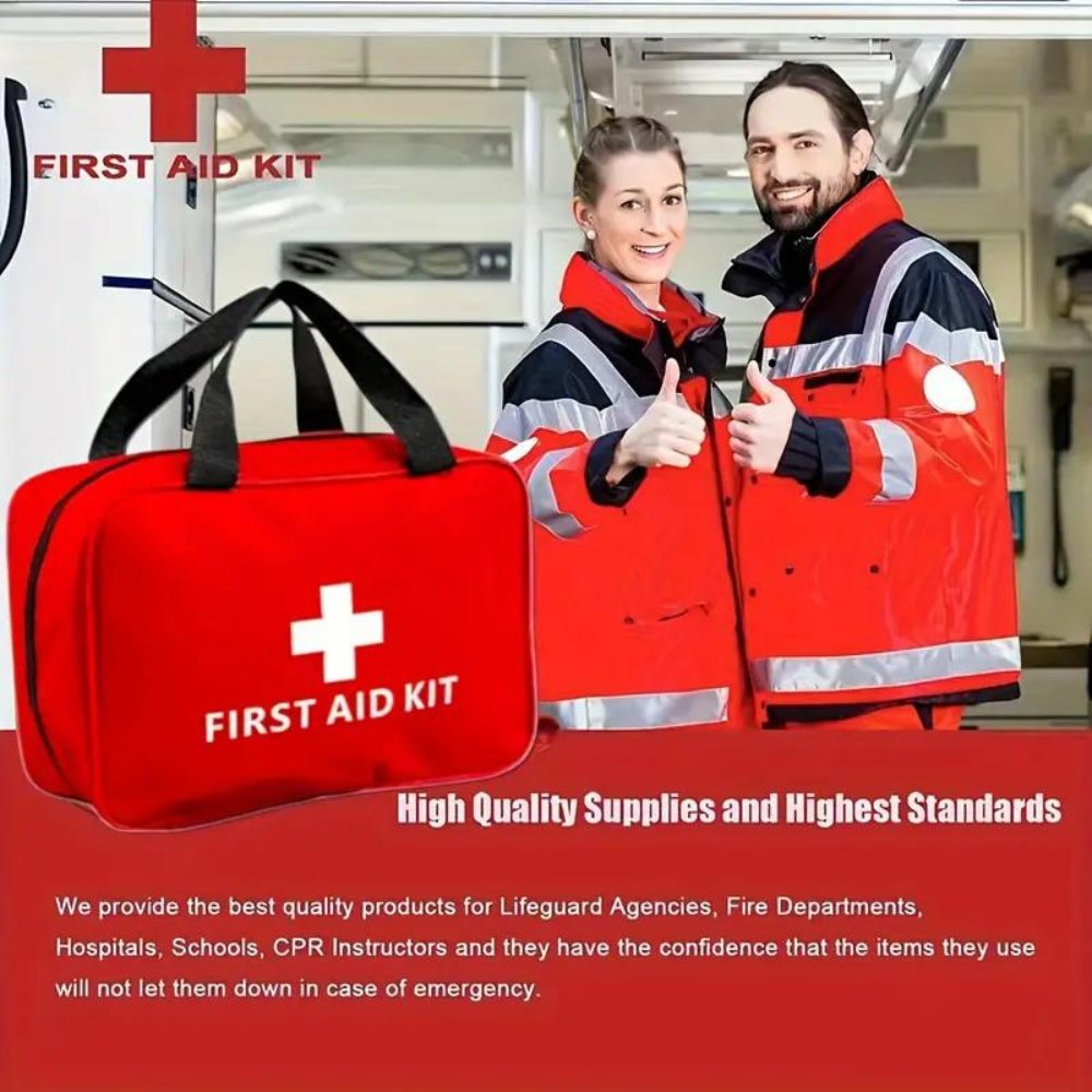 173-Piece First Aid Kit - Portable Emergency Supplies for Outdoor Activities
