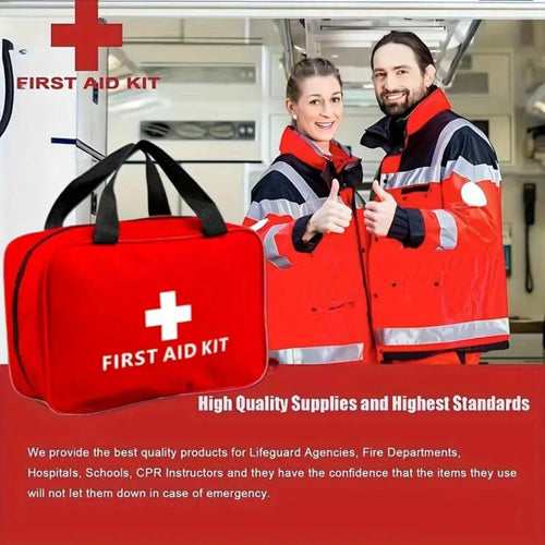173-Piece First Aid Kit - Portable Emergency Supplies for Outdoor Activities