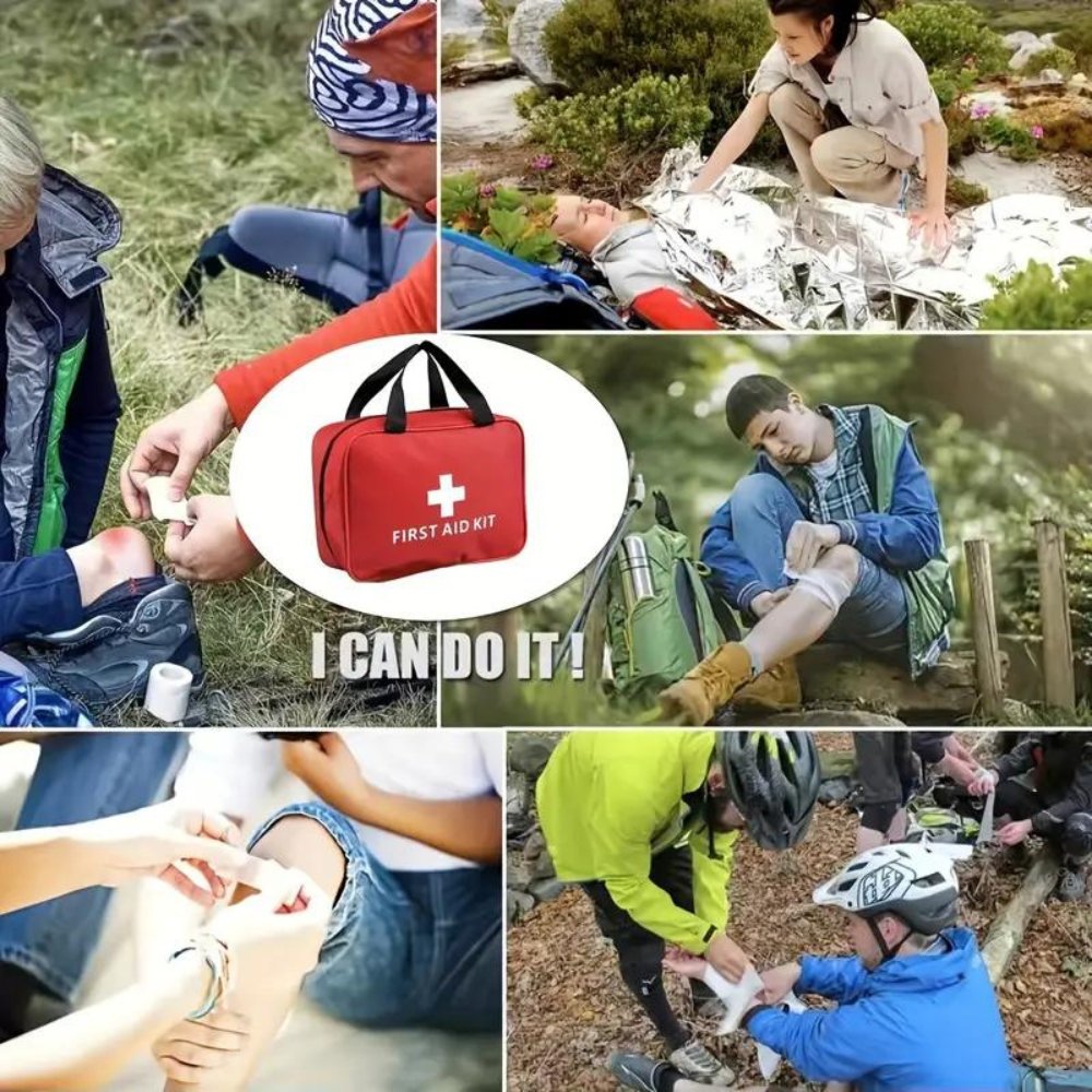 173-Piece First Aid Kit - Portable Emergency Supplies for Outdoor Activities