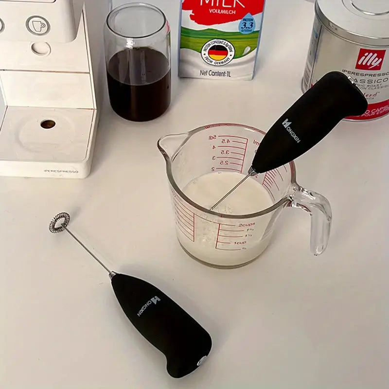 Electric Milk Frother | Handheld Mini Mixer for Coffee & Lattes
